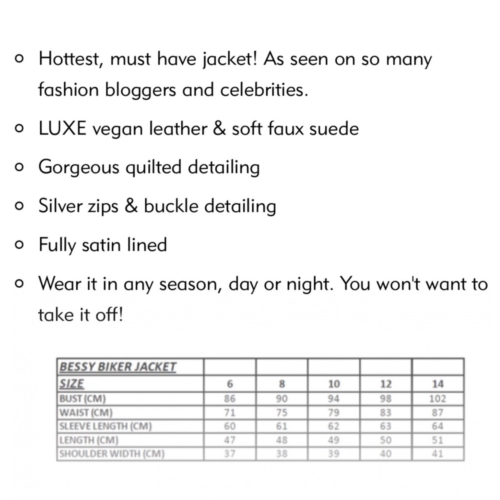 HP🎉 + White Fox Boutique Nude Bessy Biker Jacket - Picture 9 of 16
